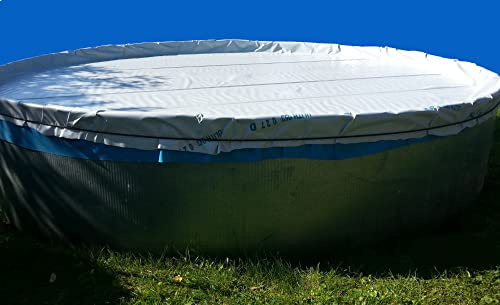 Poolplane, Poolfolie, Poolabdeckung für Pool bis max. Ø4,60m, inkl. Gummiseil, Sommer- und Winterabdeckung