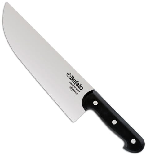 Coltello Trinciante Lama 36 cm Bufalo Mezzo Colpo 196/36 Manico Nero