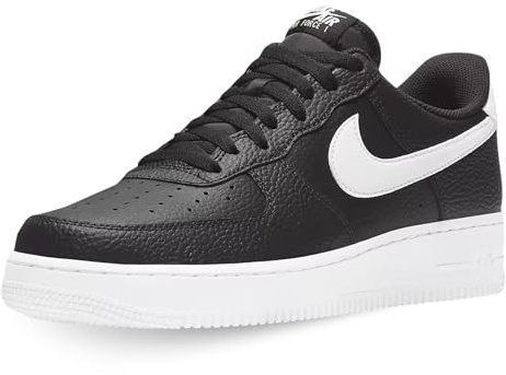 Nike Herren Air Force 1 '07 Sneaker, Schwarz Black White, 42.5 EU