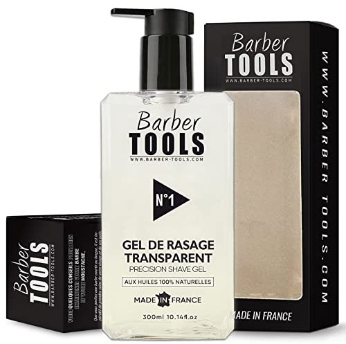 Gel da Barba Trasparente per la Rasatura dei Contorni della Barba, 300 ml - BARBER TOOLS -