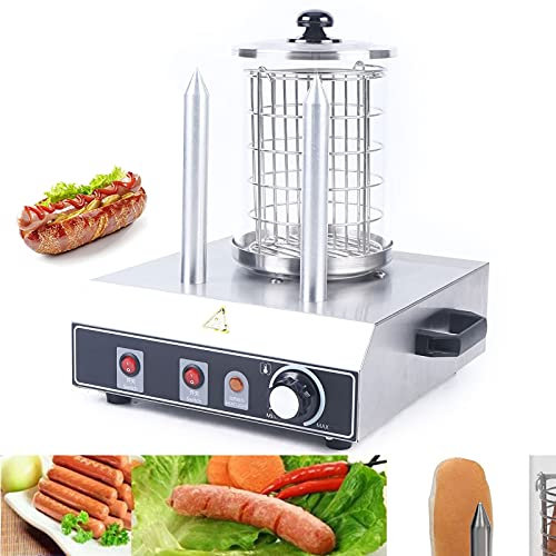 Dispositivo profesional de acero inoxidable para hacer perros calientes, calentadores profesionales para gastro, máquina de acero inoxidable para calentar salchichas y calentar panecillos de perro