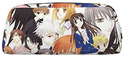 Anime Fruits Basket Zipper Pencil case Large-Capacity Stationery Bag Suitable for School Office Boys and Girls