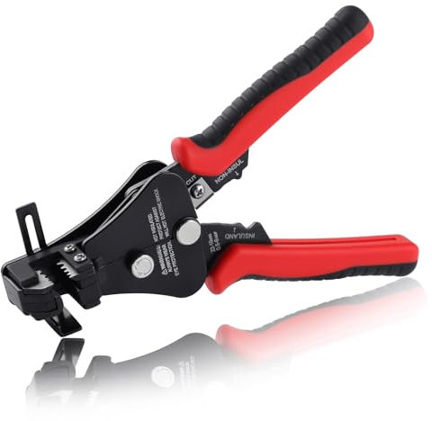 SPEEDWOX Pince à dénuder automatique 3 en 1 - Outil de sertissage universel portable - 10-22 AWG - Outil de sertissage pour câble, électricien, fil de cuivre