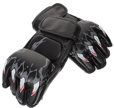Supvox Boxhandschuhe Für Training Und Sparring Halbfinger-Design Aus Hochwertigem Und Langlebigem Material Für Boxen Kickboxen Und Fitness