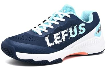 Men's Tennis Shoes Non-Slip Mesh Athletic Sport Sneakers Womens Badminton Shoes Indoor Breathable Suitable Comfortable Fitness Outdoor Pickleball Sport Shoes (Blue,11.5)