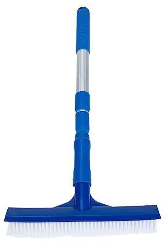 DECOMELODY Limpiafondos para Piscina Cepillo De Limpieza Mango Telescópico Duradero