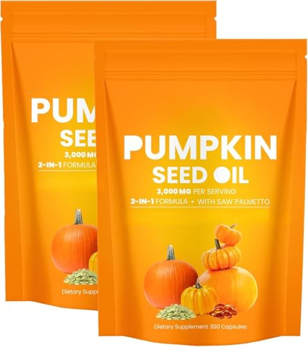 Le capsule di olio di semi di zucca promuovono la crescita dei capelli,2pcs