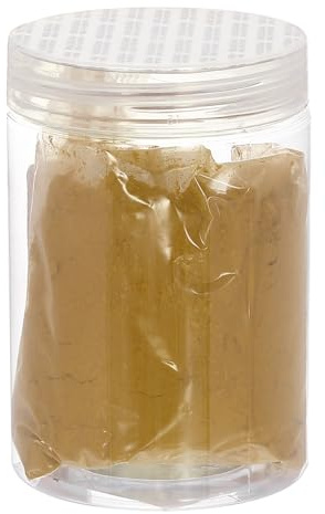 sourcing map Iron Oxide Powder Concrete Pigment 800 Mesh 3.5oz (100g) Iron Oxide Grout Pigment for Pastel Tile Paint Concrete Cement, Mustard Yellow