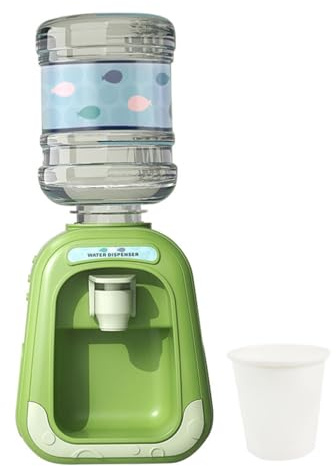 Dispensador de Agua para niños Mini dispensador de Agua 190 ml Bebidas de simulación con Taza de Tanque para niños SIN batería Rana