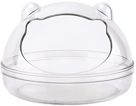 Hamster Bathroom Cage Toy Accessories Clear Bath Box Relax Habitat House for Small Animals Sirian Hamster Bathroom Sandbox House