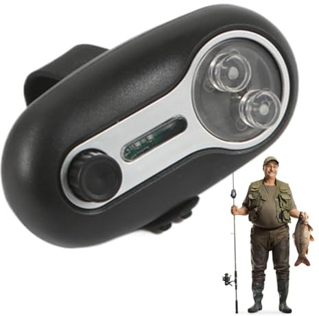 Alarma de caña de Pescar, indicador LED de mordida, Alerta de Sonido con Respuesta rápida, Accesorio de con fácil configuración, Dispositivo de, construcción Resistente para Principiantes