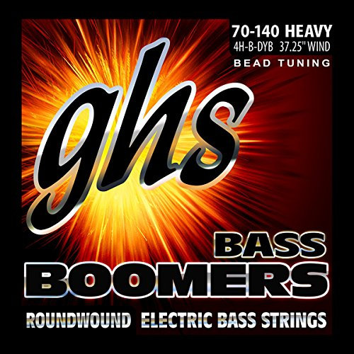 GHS Bass Boomers - Bass String Set, 4-String, Heavy, .070-.140, BEAD Tuning