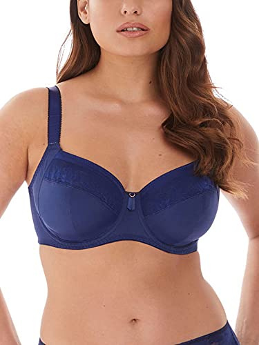 Fantasie Women's Illusion Underwire Side Support Full Coverage Bra, Navy, 36E