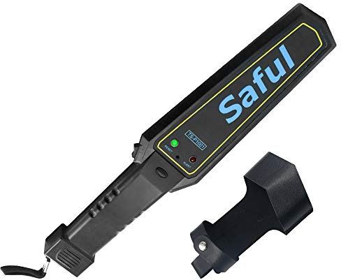 Handheld Metal Detector Security Portable Adjustable Sensitivity Sound Vibration Alerts Detects Weapons Knivers Screw Scanner Detects