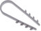 Keple Abrazadera para Cable Redondo (Paquete de 100) Clips de Material Plástico Blando Abrazadera de Cable Clips Lines Clamps Cable Eléctrico de Pared para el Cable de Ethernet Tamaño (3mm x 13mm)