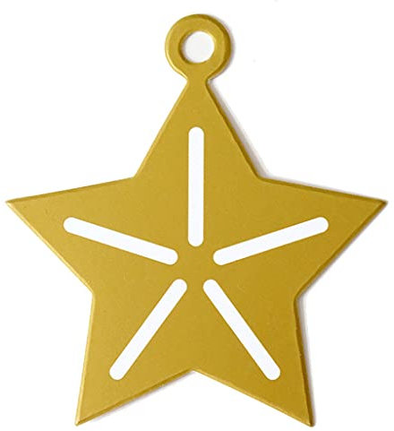 Harlotte Weihnachts-Geschenkanhänger, niedlicher Baum-Stern, Sockenmuster, hängende Namensetiketten, Stern, 50 Stück