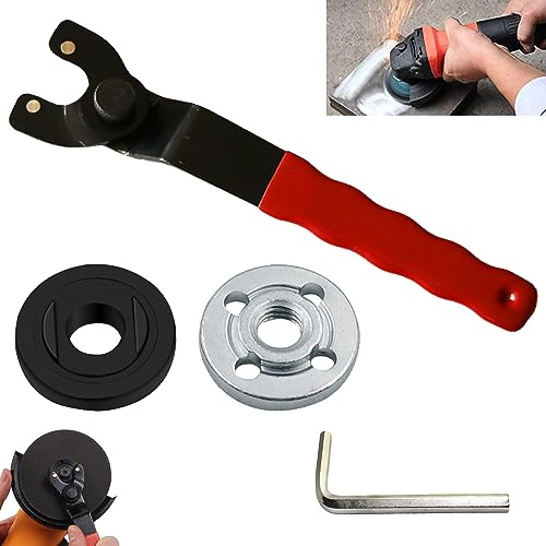 Angle Grinder Adjustable Spanner,Adjustable Angle Grinder Wrench,Angle Grinder Key,Angle Grinder Spanner Key,Thickening Adjustable Universal Angle Grinder Wrench,10-40mm Lock-nut Grinder Wrench
