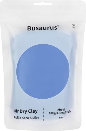 Busaurus Pasta da modellare per bambini, 100 g, colore blu fiordaliso, pasta da modellare magica per bambini, plastilina morbida, per forniture scolastiche, muco, progetti artistici e cosplay