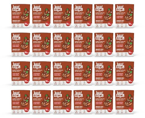 Dog Heroes Cibo Umido per Cani Manzo (60%) | Ingredienti freschi e naturali | Senza cereali | Alimentazione completa e bilanciata | Multipack 24x390g