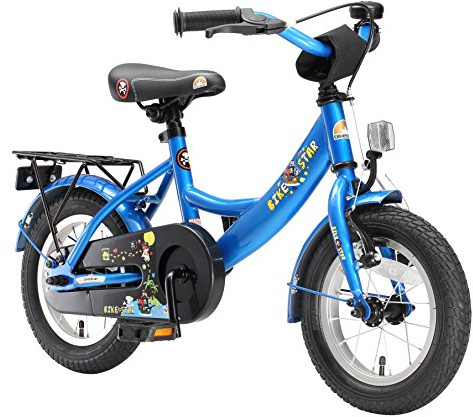 BIKESTAR Kinderfahrrad für Mädchen und Jungen ab 3-4 Jahre | 12 Zoll Kinderrad Classic | Fahrrad für Kinder | Risikofrei Testen