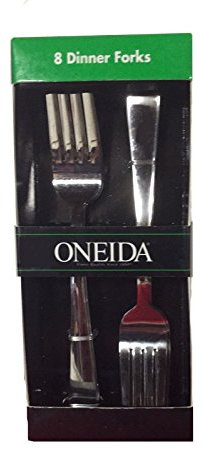 Oneida Zinc Dinner Forks (8 Pc.) Stainless Steel Flatware