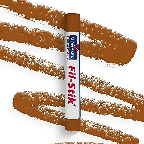 MOHAWK Finishing Products Fill Stick (Fil-Stik) Putty Stick for Wood Repair (Heritage Oak)- Rub On Semi-Soft Wax Filler Stick