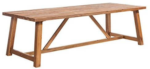 OUTLIV Marbella Dining-Tisch für den Garten, Gartentisch 250x100 cm Akazie, rustikaler Landhausstil