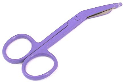 LAJA IMPORTS Precision Lister Bandage Scissors Shears, 3.5 Full Purple Stainless Steel