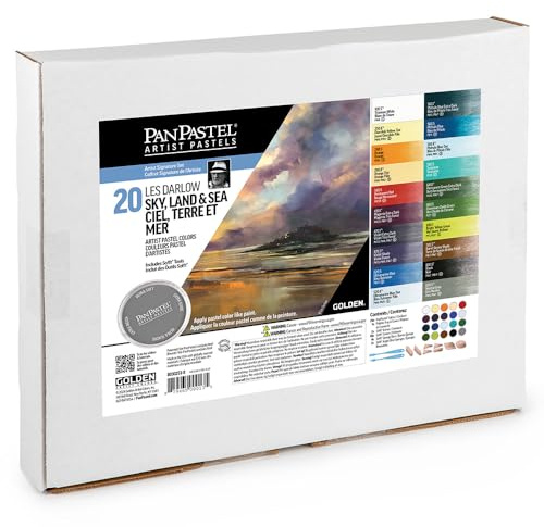 PanPastel Artist Pastels by GOLDEN, Les Darlow Sky, Land, Sea Set, 20 Color
