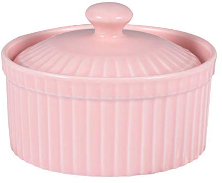 Cabilock Ramequins en Porcelaine Tasses De Portion Ramequin pour La Plats à Soufflé Petit Plat Creme Brulee Bol en Céramique avec Couvercle Bidon Nourriture Bol De Crème Glacée