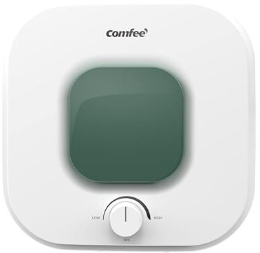 COMFEE' Scaldabagno Elettrico 10 Litri – D10-15VEO – Sopra lavello ad accumulo - Leggero, compatto facile da installare – ideale per piccole utenze – Classe di efficienza energetica A