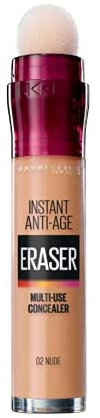 6 x Maybelline Sofortiger Anti-Age-Augen-Kaschierer, 6,8 ml, 02 Nude