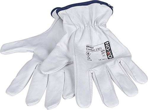 HandschuhMan. OX-ON Vollleder Arbeitshandschuhe, weiche Lederhandschuhe aus Ziegenleder Gr. 7-11 1 Paar (Größe 10/XL)