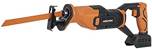 Evolution Power Tools R150RCP-LI Cordless Reciprocating Saw and Extra Blades Bundle (Thin Steel and Multi-Purpose)