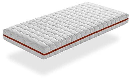 KINDERMATRATZE 90x200 -H2- HÖHE 18 cm GEA TASCHENFEDERN - Schaumstoff, antibakteriell und abnehmbar - ideal für Nestbetten und Montessori-
