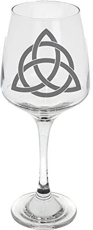 Copa de vino grande con diseño de nudo celta, diseño de nudo celta grabado, copa de vino grande Tallo, regalos de cumpleaños, regalos de Navidad, regalos de padres, regalos de madre, copa de vino,