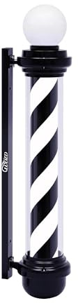 WDZD 100 cm Negro Blanco Poste Barbero Barber Pole