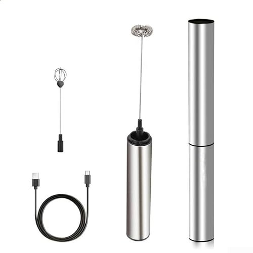 ZAMETTER Mousseur à lait électrique USB - Fouet à œufs portable rechargeable - Outil pour café, matcha, chocolat chaud, œuf, 9O5VEPL488527V43Q6AY9X30XTX