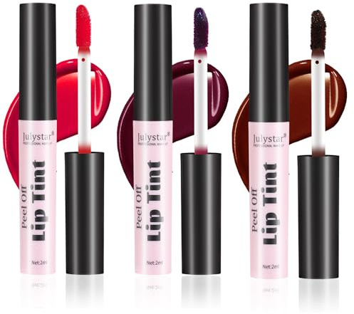 Peel Off Lipliner Set, Easy Peel & Reveal Lip Stain, Waterproof Long Lasting Peel Off Lipstick, Lip Liner Makeup Beauty (# 3PCS/Set C)