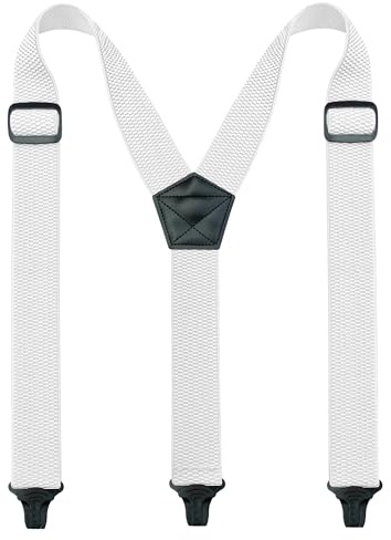 JEMYGINS Tirantes para hombre para exteriores, tipo Y, longitud ajustable con hebillas de plástico robustas