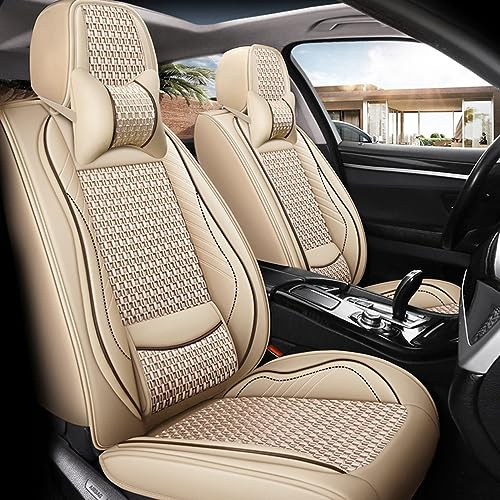 maiqiken Autositzbezug für B M W 2er 214,218,225 Komplettset 5-Sitze, Deluxe - Beige