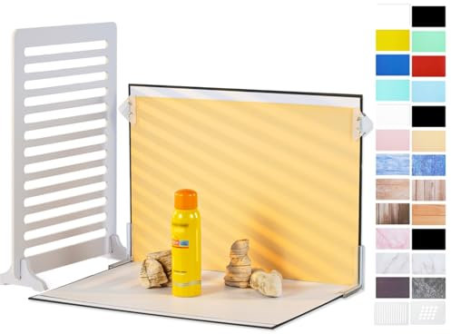 HengMing 12 st 22 mönster liten produkt fotografi bakdroppe kit fotobakgrund mat fotografi bakdrop bräda med bärväska och dragskoväska (40 x 30 cm)