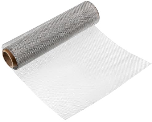 sourcing map 2Pcs 20 Mesh 39 x 10 Woven Wire Mesh, 316 Stainless Steel Air Vent Filter Screen, Window Screen Mesh for DIY Projects Vents Cover Filtration Animals Fence