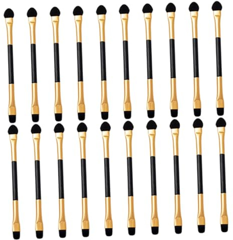 Healeved 20 Pièces Lot de Pinceaux à Paupières pour Femme Pinceaux de Maquillage pour Yeux Embout