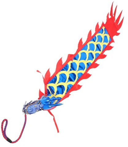 IMIKEYA Tête De Dragon pour Nouvel an Chinois Déguisement De Loong Papier pour Garçon Fille Décorations De Fête pour Nouvel an Lunaire avec Corde