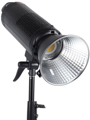 Studioblixtljus, CRI97+ Kompakt Studioblixt 5500K 300W Plastmetall för Livestreaming (EU-kontakt)