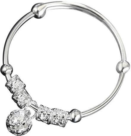 UPKOCH Metallarmband Mit Glöckchen Zartes Legierungsarmband Für Babys Und Kleinkinder Unisex Schmuck Für Mädchen Und Jungen Verstellbarer Armreif Für Besondere Anlässe