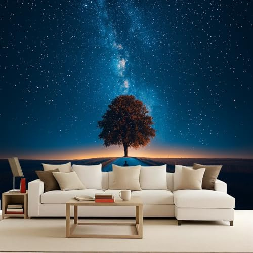 Fotomurale Albero della Vita Carta da parati murale 400x280 cm TNT Murale Galaxy alla moda Decorazione da Muro XXL Poster Gigante Design Carta per pareti Scenario naturale