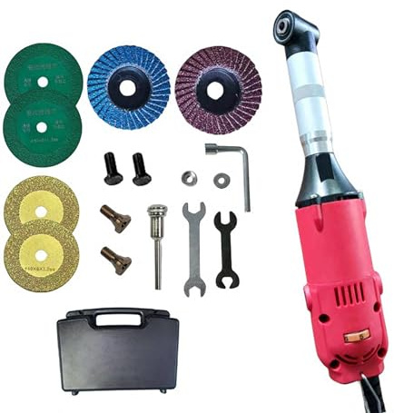 Elektrische Fliesenfugenreinigungsmaschine 350W, 15000 U/min hohe Effizienz, 6 einstellbare Geschwindigkeiten, rotative Fliesenschneidemaschine (Bürstenabdeckung), für Schneiden, Polieren,