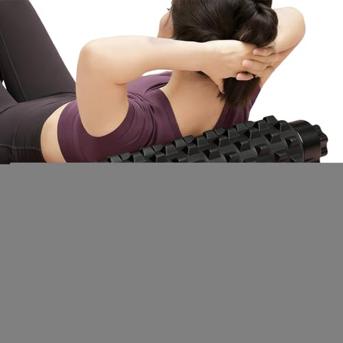 Baksida skumrulle | rullstretch med sugkopp | atletisk kropp fasciarulle med stativ | för hemmastudio, yoga, pilates, fitnessträning och efter sport